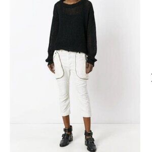 Brand New FAITH CONNEXION  Cropped Linen Cargo Pants